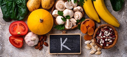 La meilleure vitamine K1 de tous les types de légumes